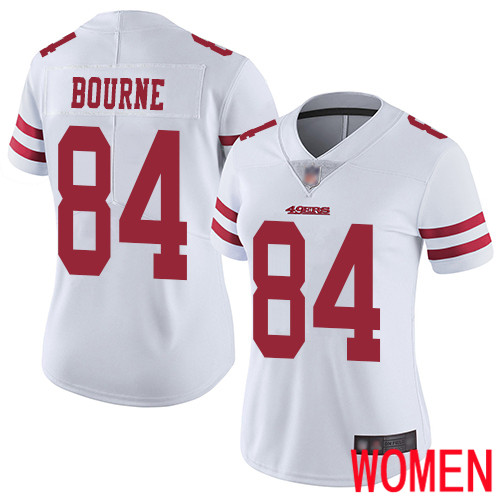 San Francisco 49ers Limited White Women Kendrick Bourne Road NFL Jersey #84 Vapor Untouchable->women nfl jersey->Women Jersey